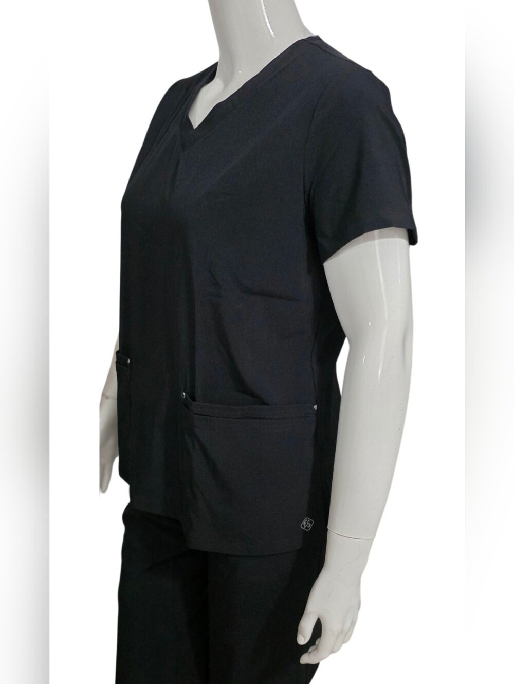 Uniform Advantage Easy Stretch Medical Scrub Top & Pants Black Size L NWT & NWOT - Picture 11 of 16